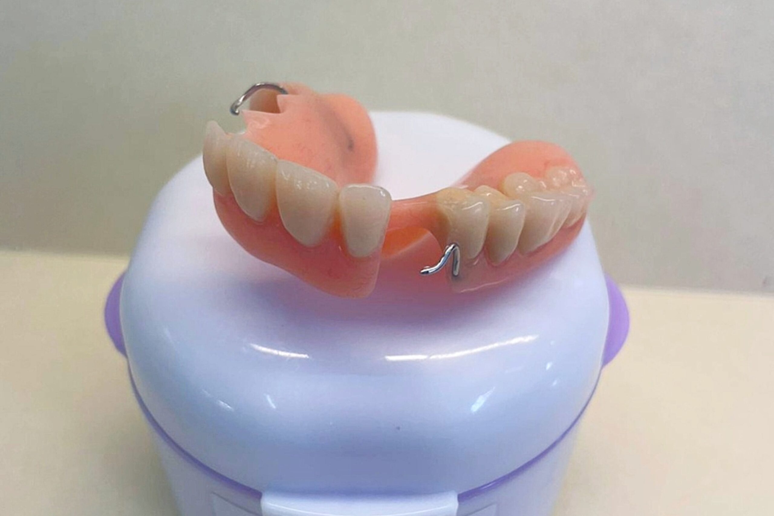 Denture care store your dentures overnight
